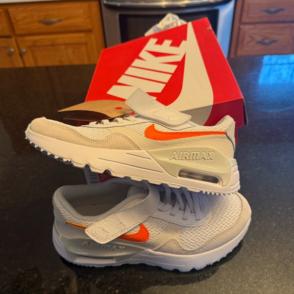 Nike Air Max Sneakers with Orange Detail
